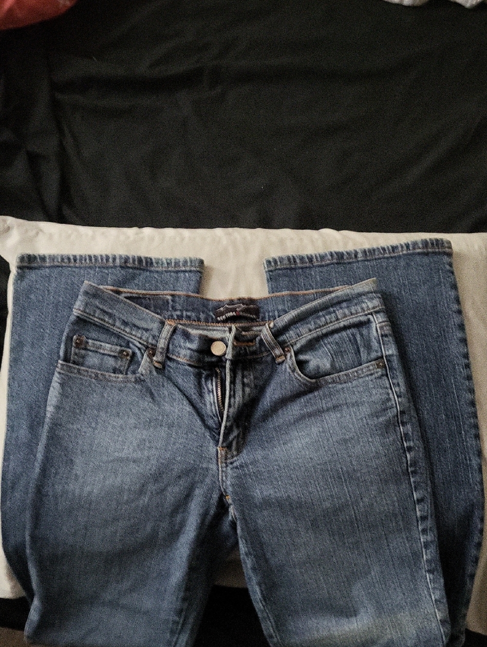 New York & Company Women's Straight-Leg Jeans in Blue Wash